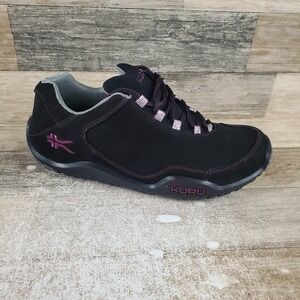 Kuru Chicane Womens Trail Hiking Shoes Sz 11 M Jet Black Suede Lace-Up Outdoor